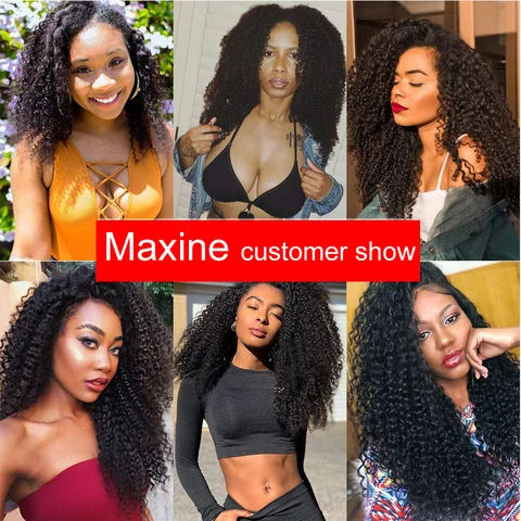 Kinky Curly Clip in Hair Extension Maxine 3C 4A Afro Kinky Curly Clip in Human Hair Extensions Women 120 г/компл. клипсы на всю голову