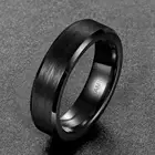 Eamti 6 мм черные матовые брендовые керамические мужские обручальные кольца для женщин удобные для прямой поставки
