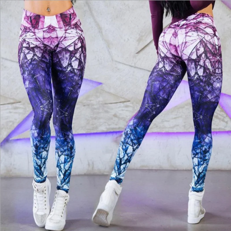 Gym Sport Leggings Mujer Yoga Tights Pants Jogging Running Sweatpants Stretch Print Sportswear Workout Fitness Clothing 2021