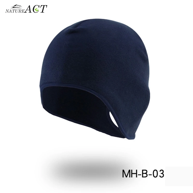 MHB Navy Уличная спортивная теплая ветрозащитная шапка для бега, катания на лыжах, велосипедная шапка, шапочка для осени и зимы, шапка для катания на лыжах, ветрозащитная термальная шапка для верховой езды - Цвет: MHB Navy