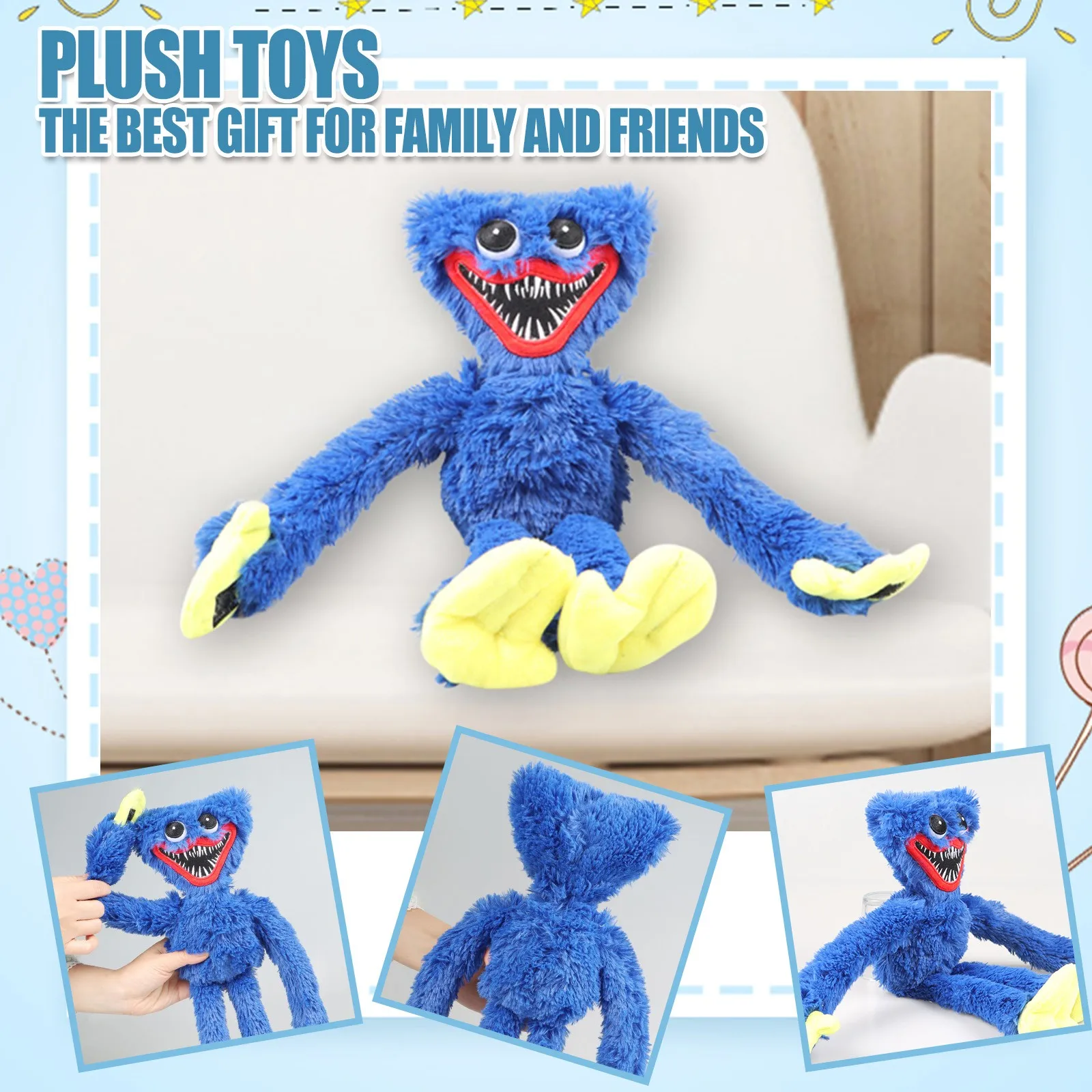 2022 Huggy Wuggy плюшевая игрушка Мак игра игровой персонаж кукла страшная персональная
