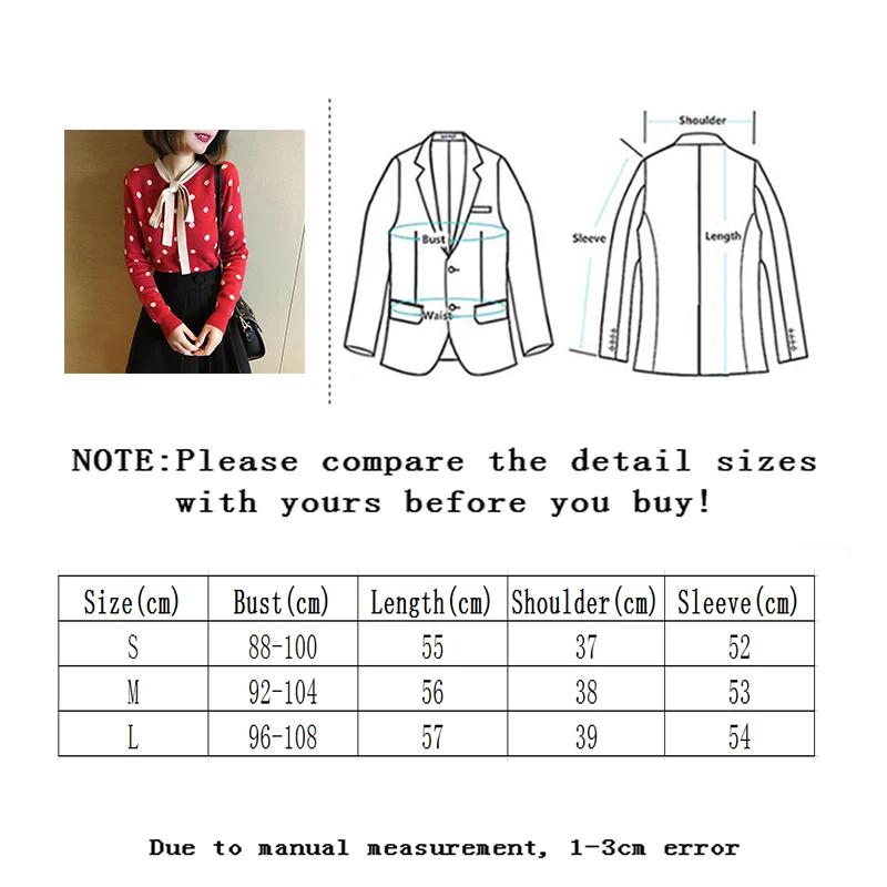 

Vangull Crew Neck Pullover Long Sleeve Knitted Sweater Women's Spring And Autumn 2020 New Wave Point Bow Comfortable Sweater Top