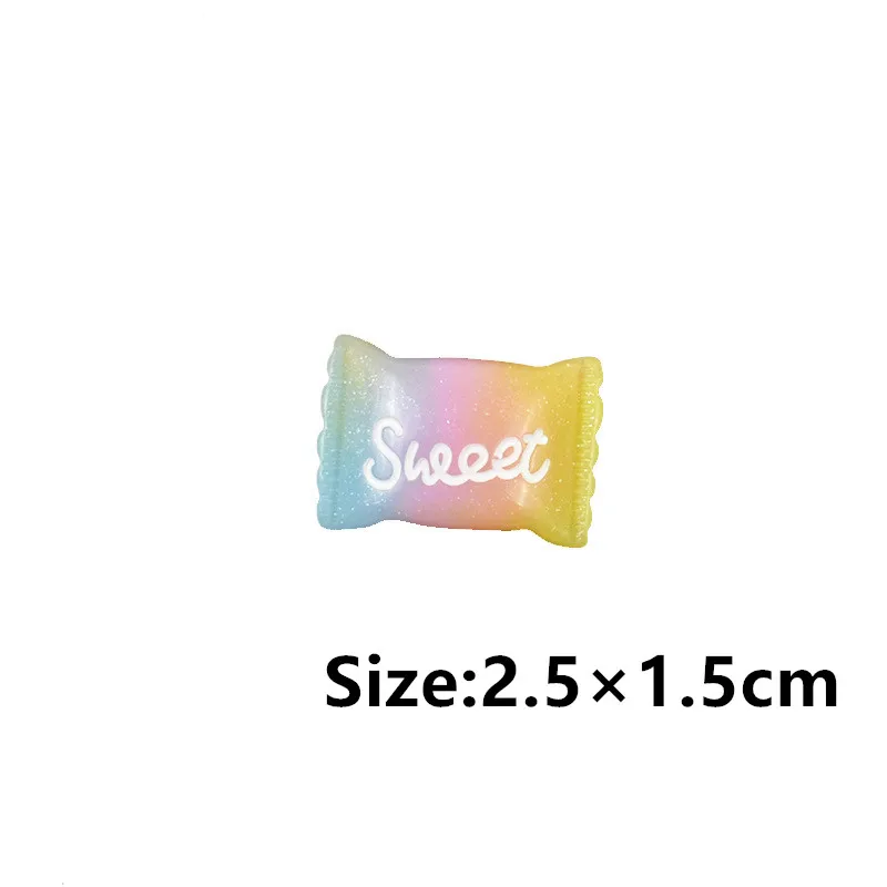 Талисманы для слайма 10 шт./лот радуга сладкий сахар смола товары детского