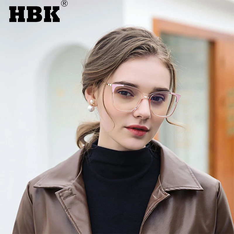 

HBK Модные солнцезащитные очки "кошачий глаз" антибликовыми свойствами светильник очки для женщин, большая оправа с защитным TR90 без диоптрий ...