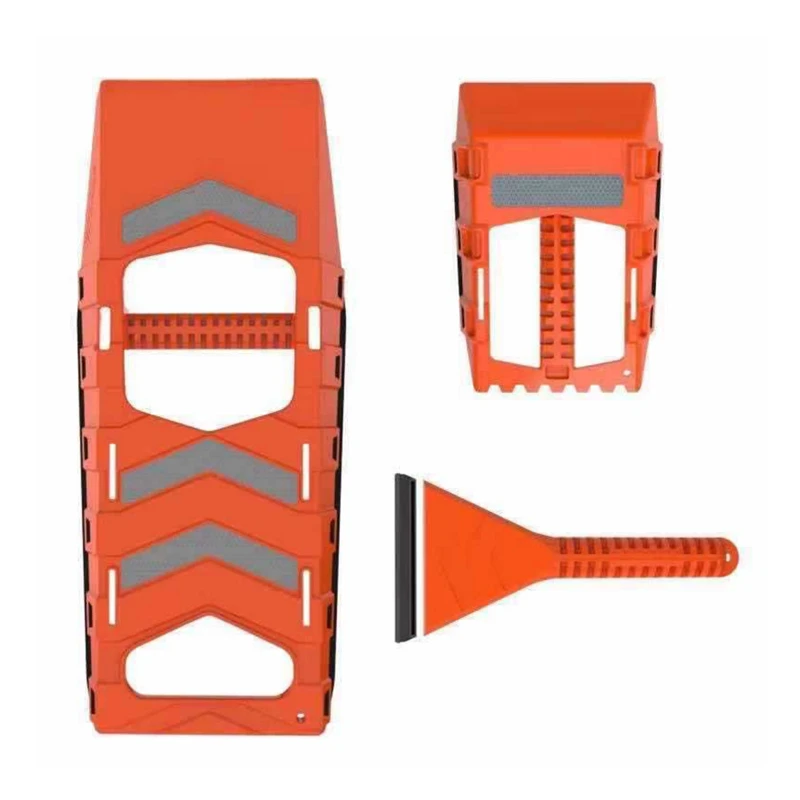 

Компактная безопасная лопата для снега, автомобильный инструмент для очистки ветрового стекла, зимний инструмент для автомобиля, скребок д...