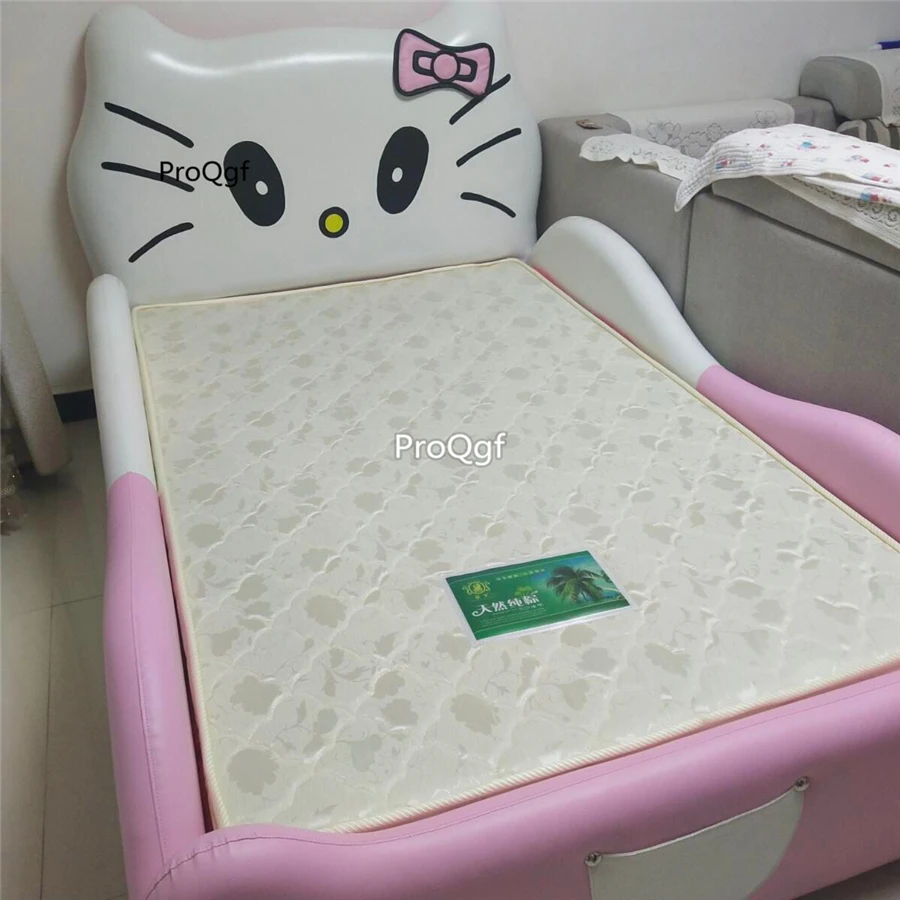ProQgf 1Pcs A Set Children pink cat girl like Bed only bed price