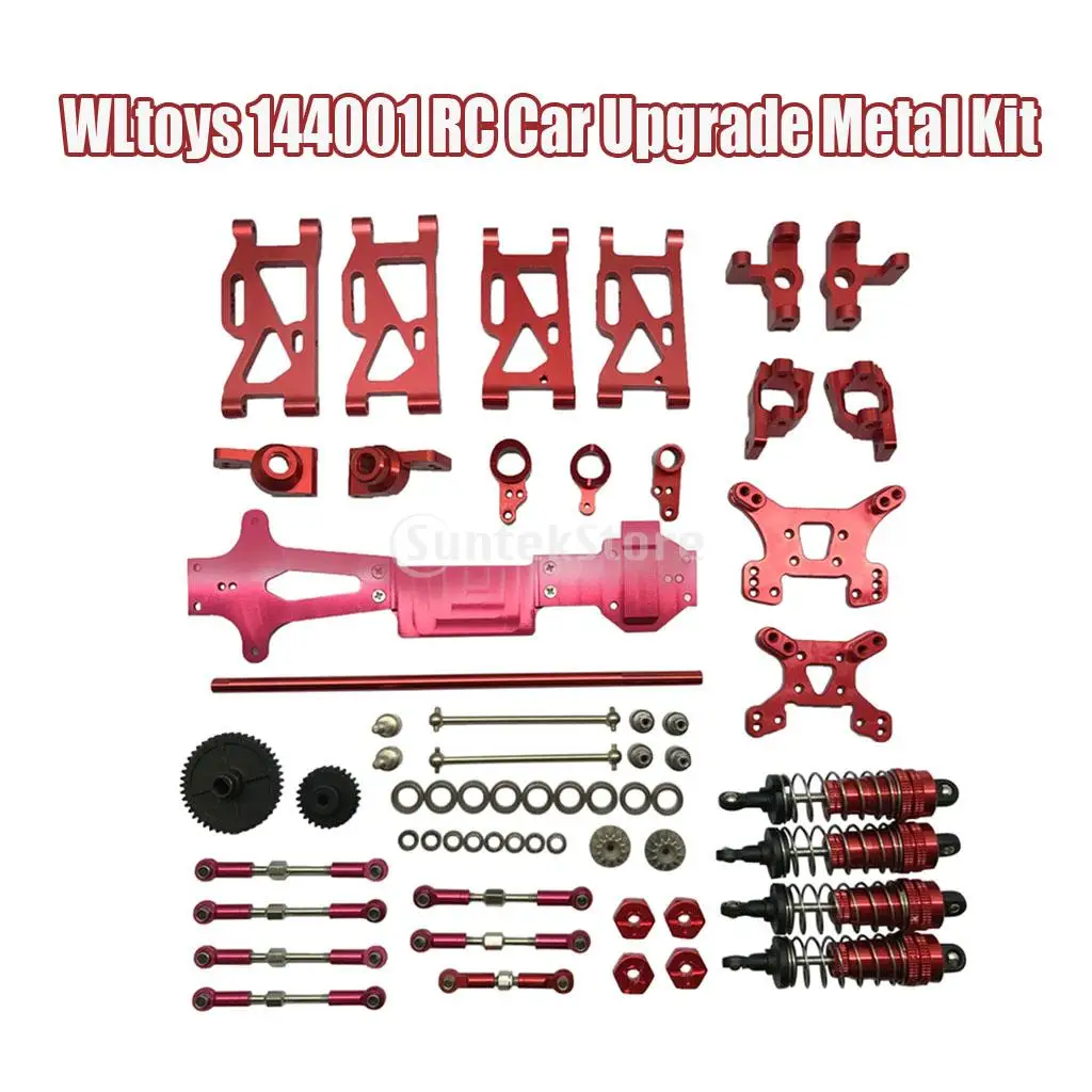

1/14 WLtoys 144001 RC Car Upgrade Metal Set Pull Rod Steering Hub Bearings