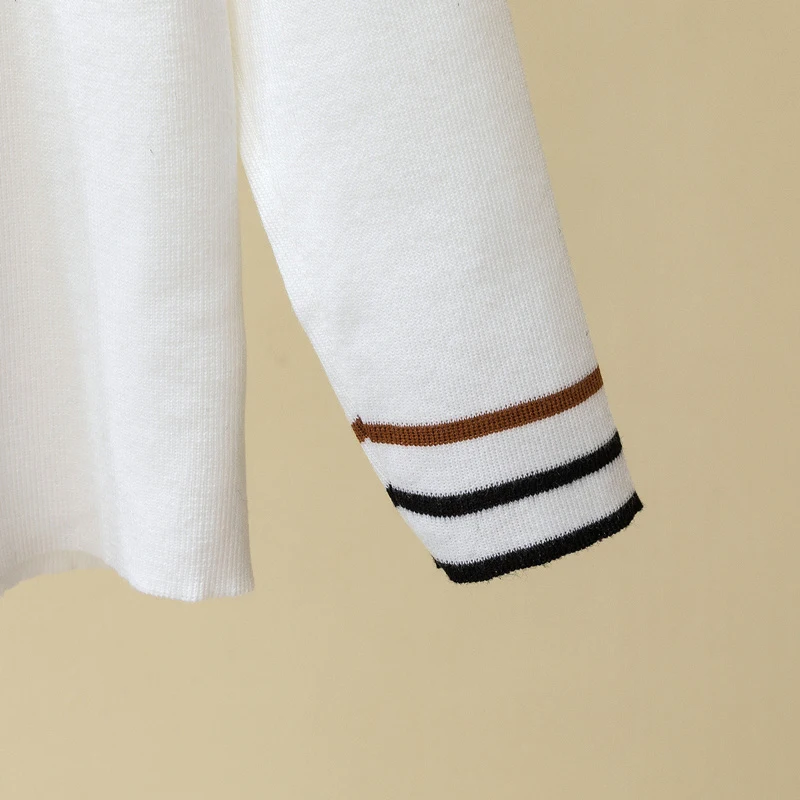 Водолазка женская с оборками длинным рукавом в Корейском стиле Осень-зима