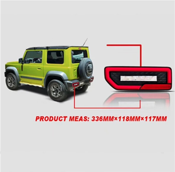 Для suzuki jimny 2019 новый стиль светодиодный задний фонарь 1 пара цена красный и черный