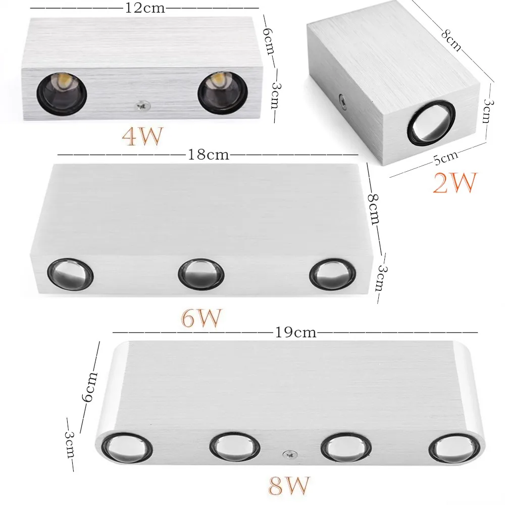 

IP65 LED waterproof wall lamps Modern indoor and outdoor Wiring wall light courtyard porch corridor bedroom bathroom wall sconce