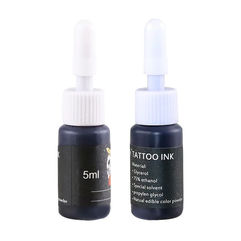 5ml Color mixing Tattoo Ink Professional Semi Permanent Natural Plant Pigment Makeup Tattoos Ink Pigment For Body Art Paint