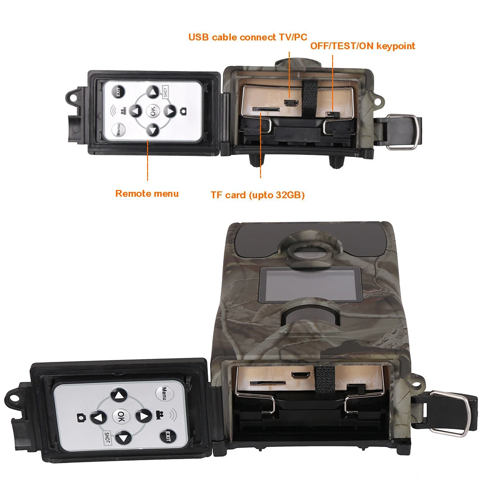 

Hunting Camera 1080P HD Infrared Photo Traps Waterproof Camera for Outdoor Sport Wildlife Hunting and Security