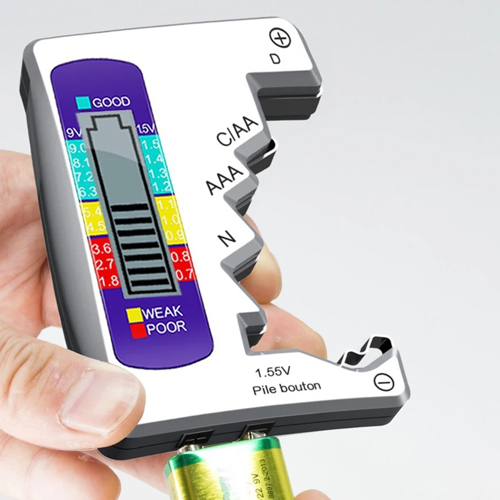 

Digital Display Voltage Measuring Device Digital LCD Display Battery Power Detector Capacity Tester Load Analyzer Display