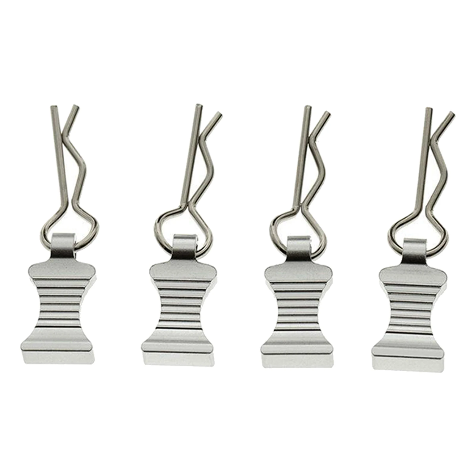 

4Pcs/Set Metal Body Shell Clips Pins For 1/8 1/10 TRX4 SCX10 Car Truck Buggy Shell Clips Replacement Parts
