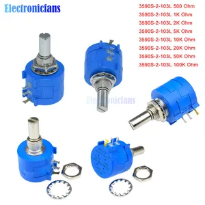 diymore 3590S series potentiometer 500 1K 2K 5K 10K 20K 50K 100K ohm 3590S-2-103L 3590S 101 102 103 104 201 202 203 501 502 503