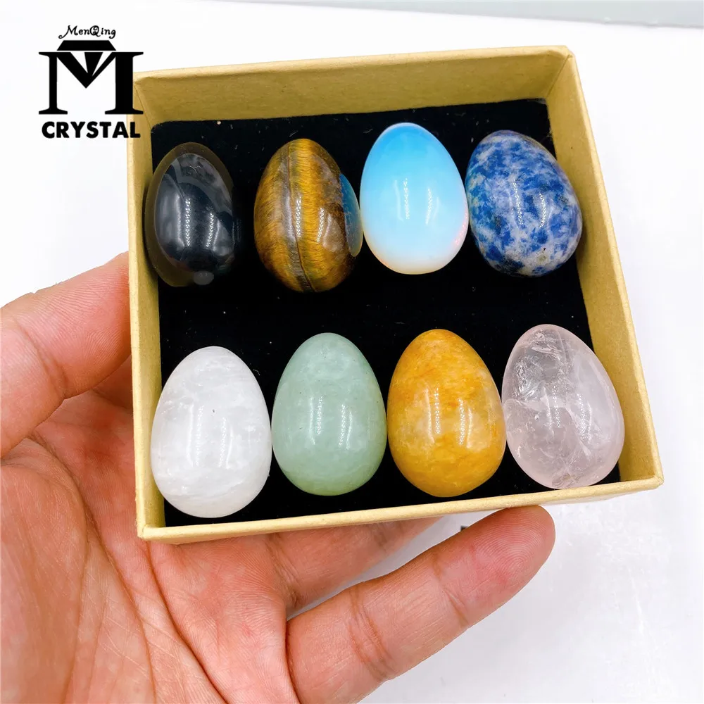 

8 шт натуральный кристалл яйцо украшения кварц для лечения камень домашний декор камень с теплой энергией минеральные образца рейки камень ...