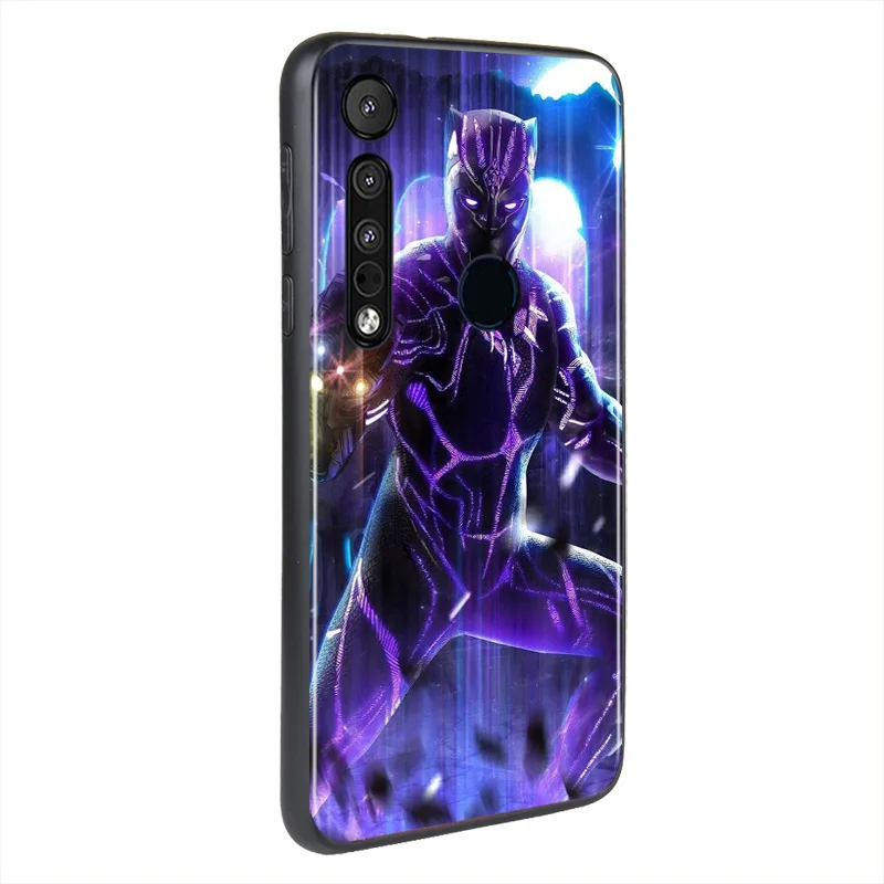 

Marvel Super Hero Avengers Black Panther For Motorola G9 G8 G Stylus Power One Fusion Hyper Edge E7 E6 Plus Play Soft Phone Case