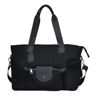 women shoulder bag designer handbag 2021 shopper purse fashion casual mesh geometric pattern large capacity oxford crossbody bag