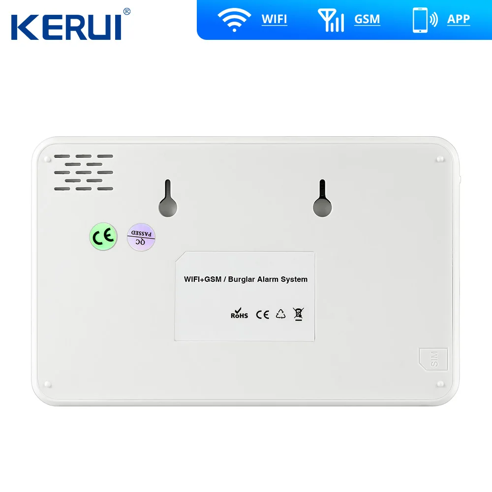 Комплект беспроводной домашней сигнализации Kerui W18 Wi Fi GSM управление через