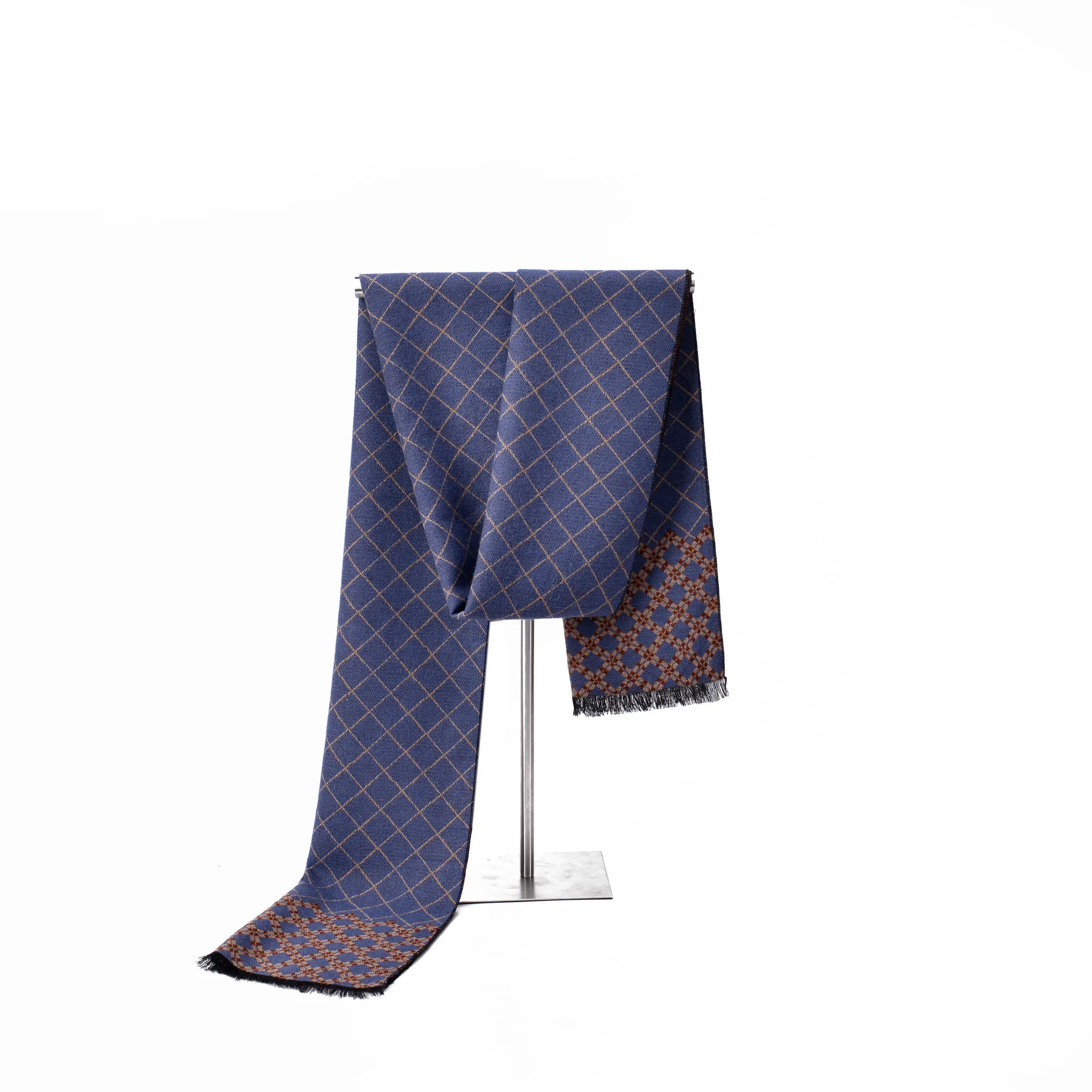 Прямая поставка 2020 мужской зимний шарф роскошный брендовый клетчатый