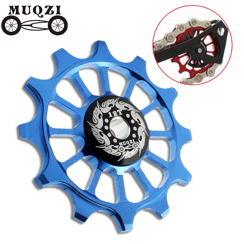 

MUQZI 12T Ceramics Bearing Bike Rear Derailleur Guide Wheel Ultralight MTB Bicycle Aluminum Alloy Pulleys Cycling Accessories