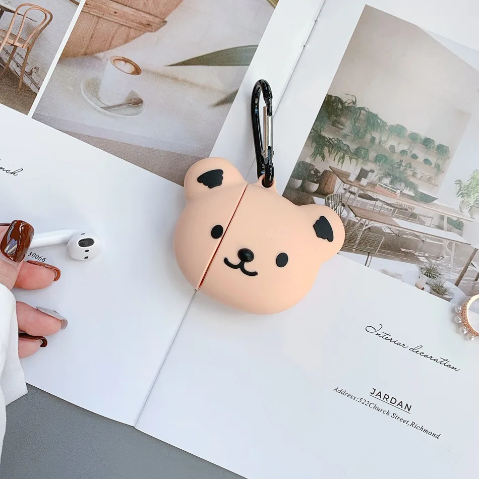 465 Милый чехол для AirPods С КАКТУСОМ из мультфильма, силиконовый чехол для наушников s для Apple Air pods 2, чехол для Earpods с бриллиантовым кольцом - Цвет: 465