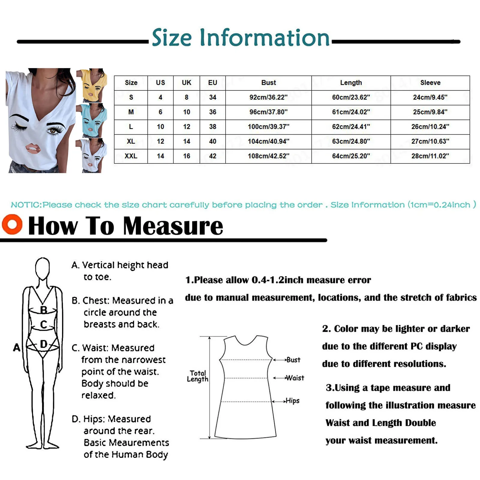 

Character Print Blouses Women Sexy V-neck Short Sleeve Blouse Summer Ladies Tops Basic Casual White Shirt Aesthetic Harajuku Top