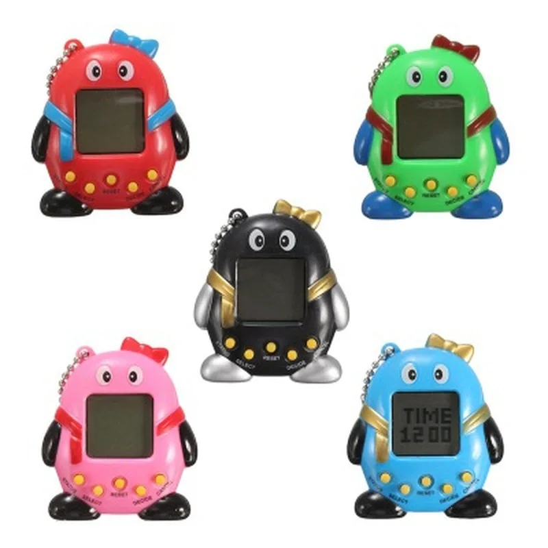 

Электронные питомцы игрушки виртуальный питомец Tamagochi, 7 цветов, 49 животных в одной коробке, ностальгические детские игрушки с цепочкой для ...