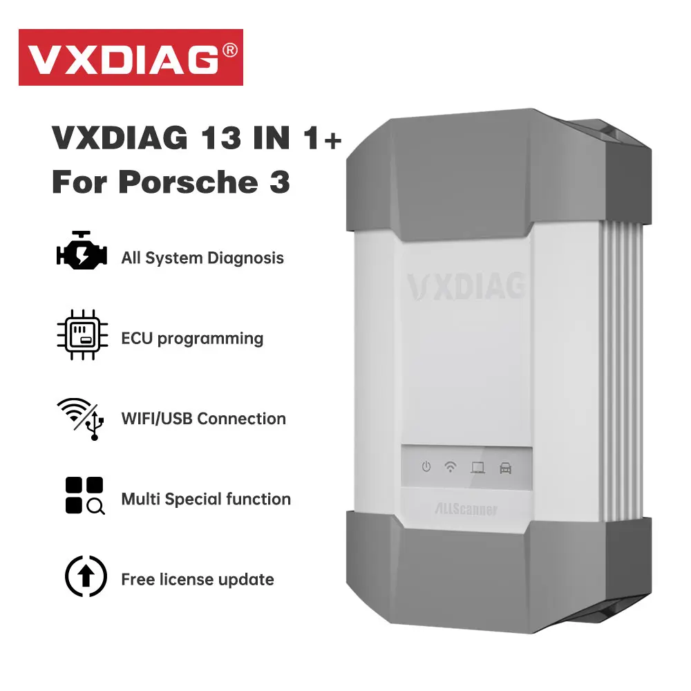 Диагностический сканер VXDIAG 13 в 1 OBD2 автомобильные аксессуары для JLR DoIp Porsche III