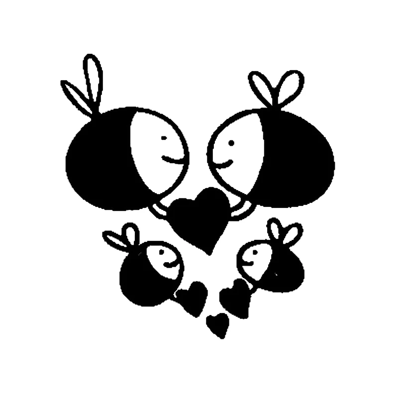 Виниловый стикер на окно пчела влюблена теплые и романтичные автомобильные