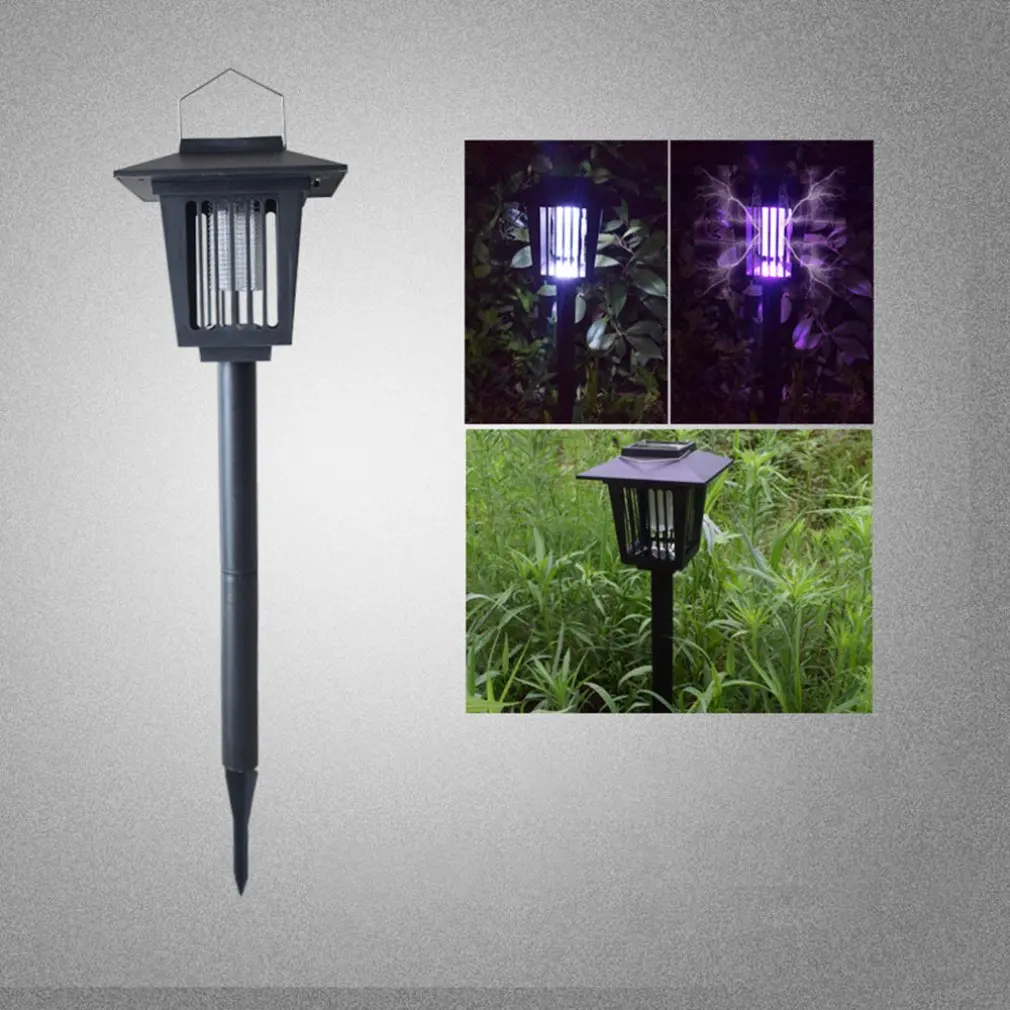 Солнечный открытый квадратный москитный светильник s наземный сад непромокаемый