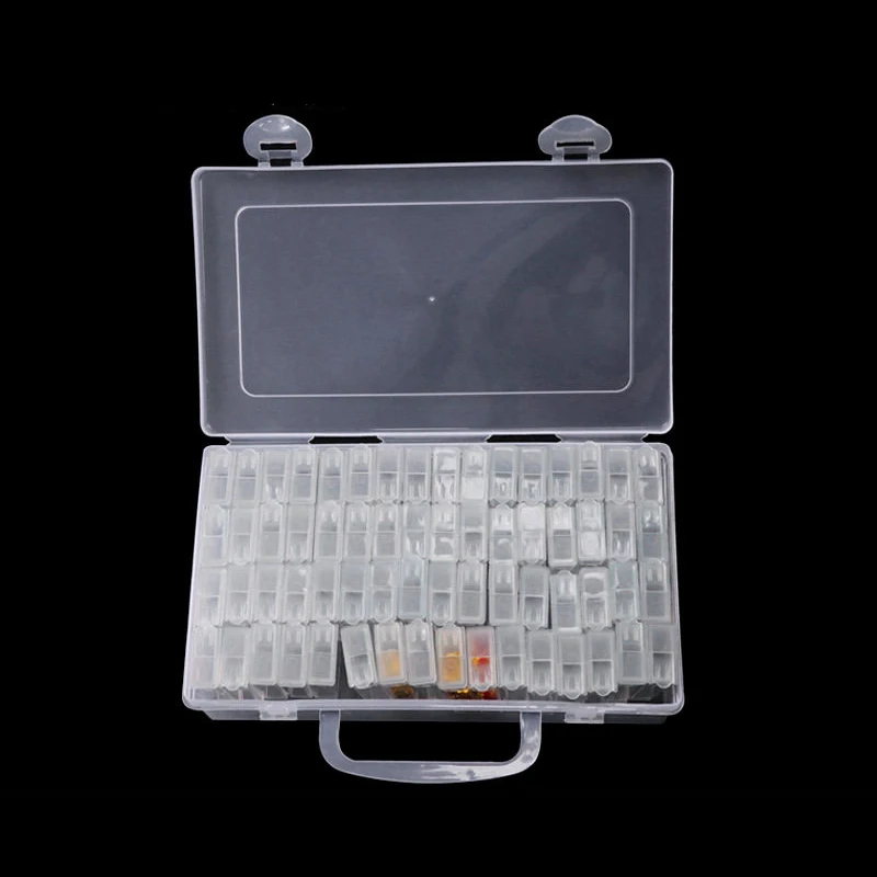 Коробка для аксессуаров алмазной живописи прозрачный пластиковый бокс хранения