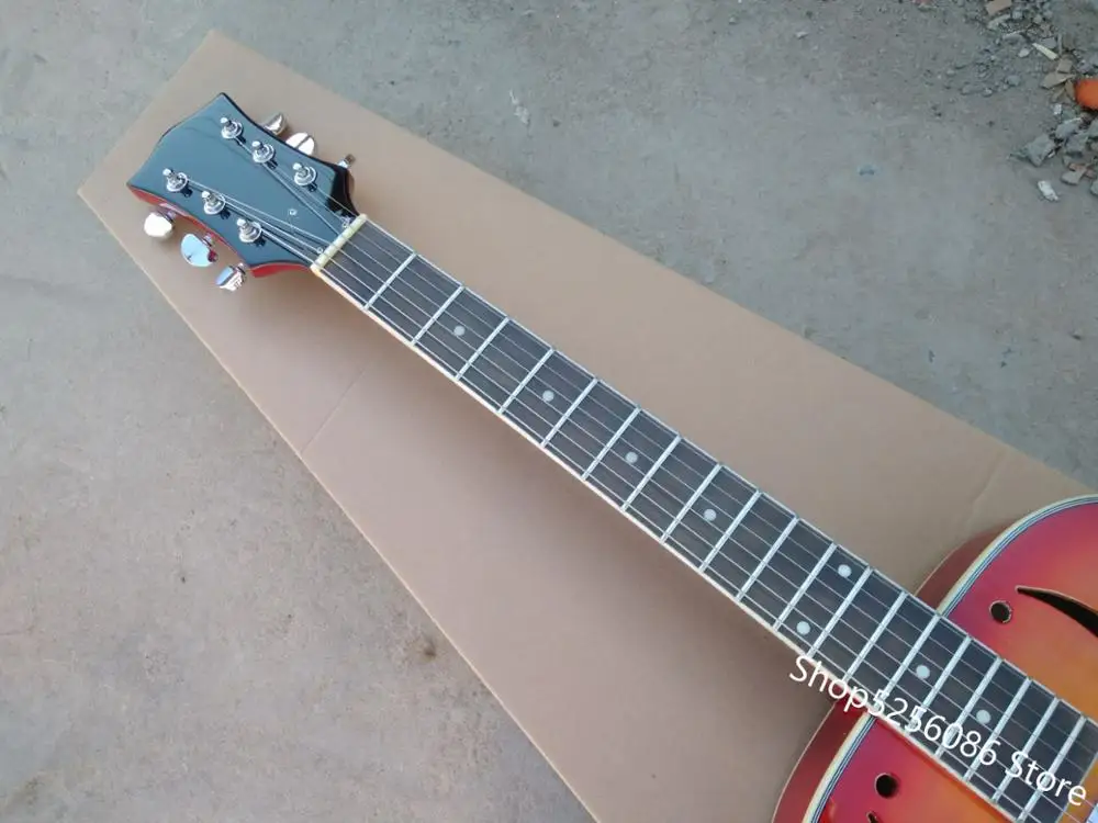 Бесплатная доставка гитара cherry burst 6 струн низкая цена металлическая электронная