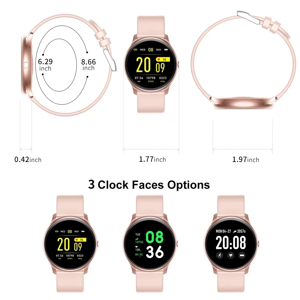 

LIGE Women Smart Electronic Watch Luxury Blood Pressure Digital Watchs Fashion Calorie Sport Wristwatch DND Mode For Android IO