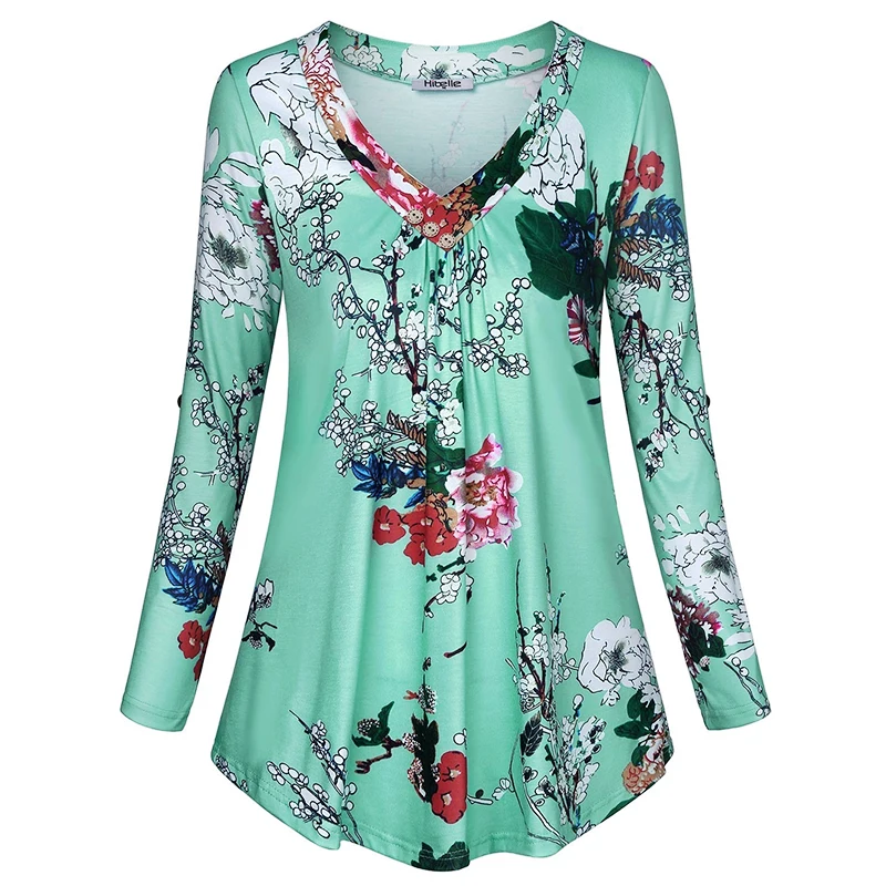 

New Spring Autumn Women Plus Size Large Big Loose Printed Vintage Casual T Shirts Tops Full Long Sleeve Irregular Tee Shirt D30