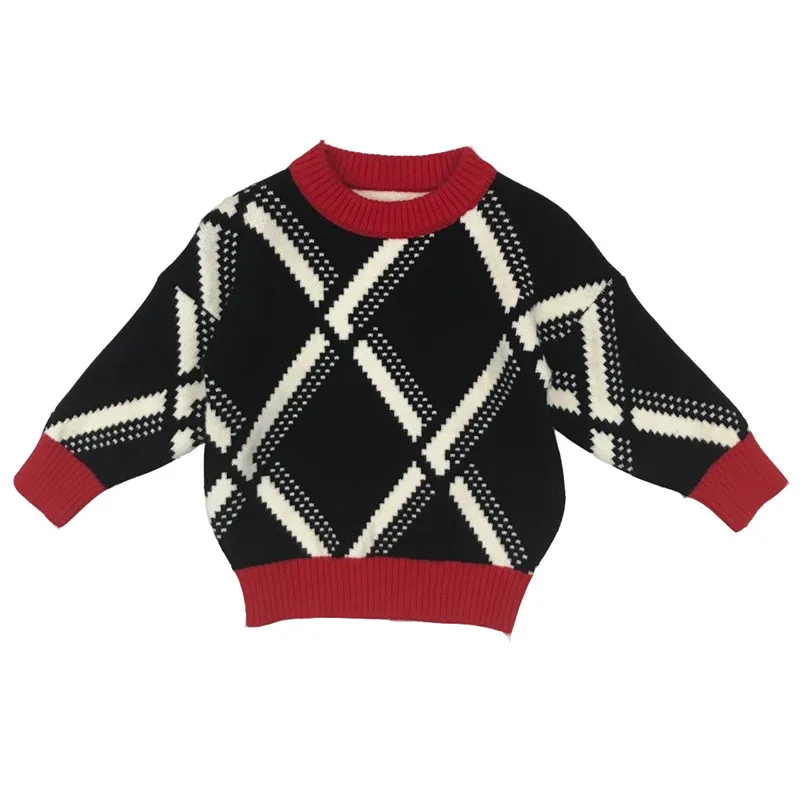 Новинка 2020 Модный осенне-зимний свитер для малышей Детская сетчатая Одежда