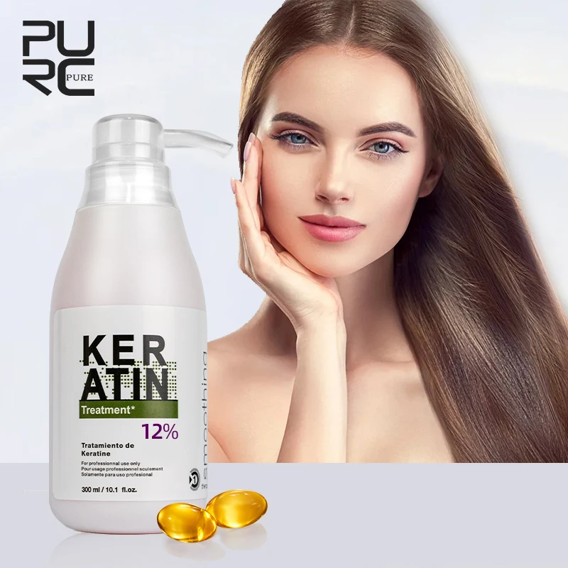 

12%formalin 300ml keratin hair treatment hair care repair damaged hair and make hair smoothing and shine keratin hair treatment