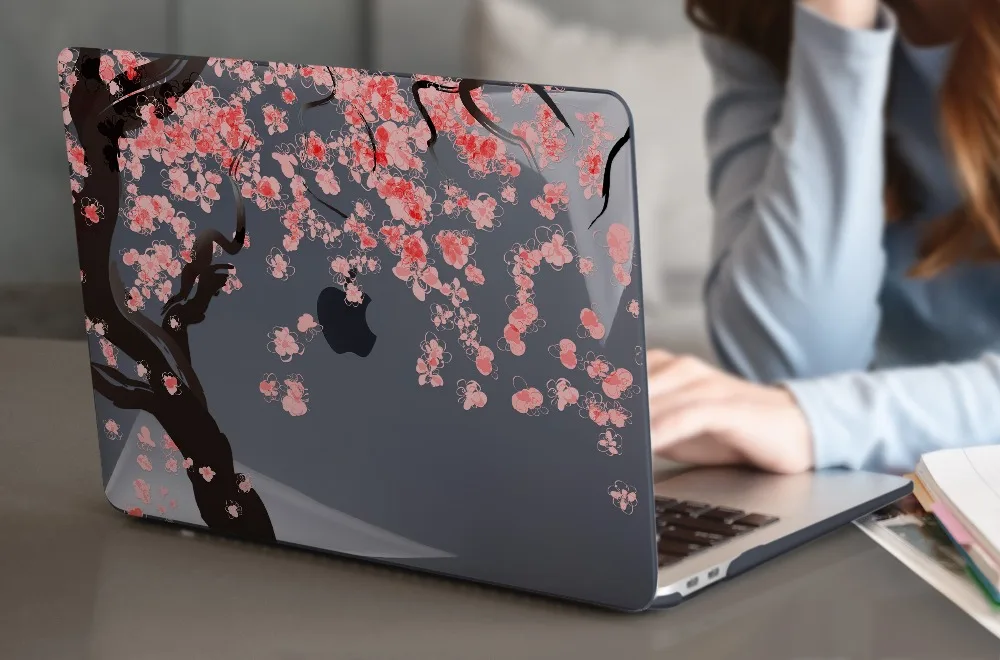 Жесткий чехол с цветочным рисунком и кристаллами для MacBook Air 11 12/air 13 A1932 retina 13 pro 13,3 15 16 touch bar A2141 чехол с цветами для ноутбука