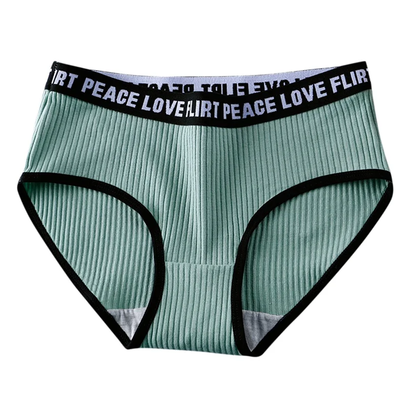 Женские трусики в японском и корейском стиле с буквенным принтом | Женская одежда