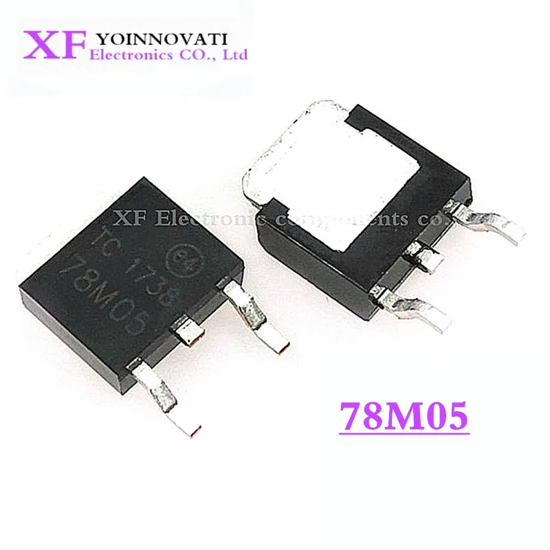 100 шт./лот малое падение регуляторы 5V 0.5A 500mA 7805 78M05 TO252 SMD IC чип | Электронные