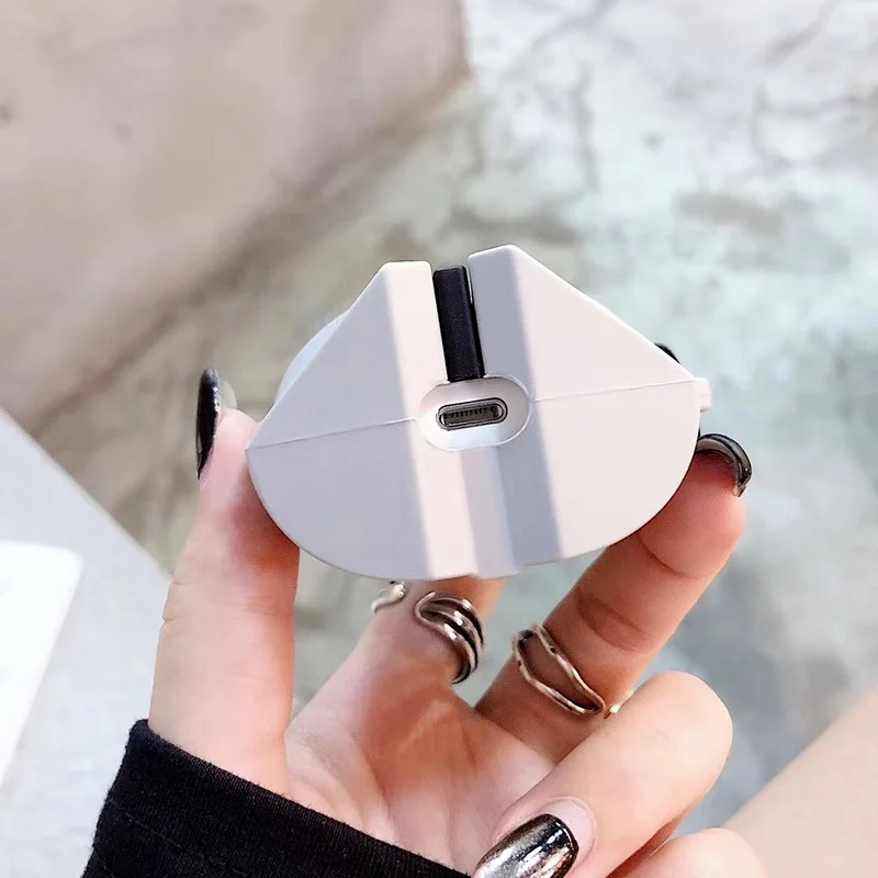 

Gary Color Mandalorian Helmet Earphone Case For Airpods 2 Thick Silicone Starwars Samurai Armor Airpods Pro Cases
