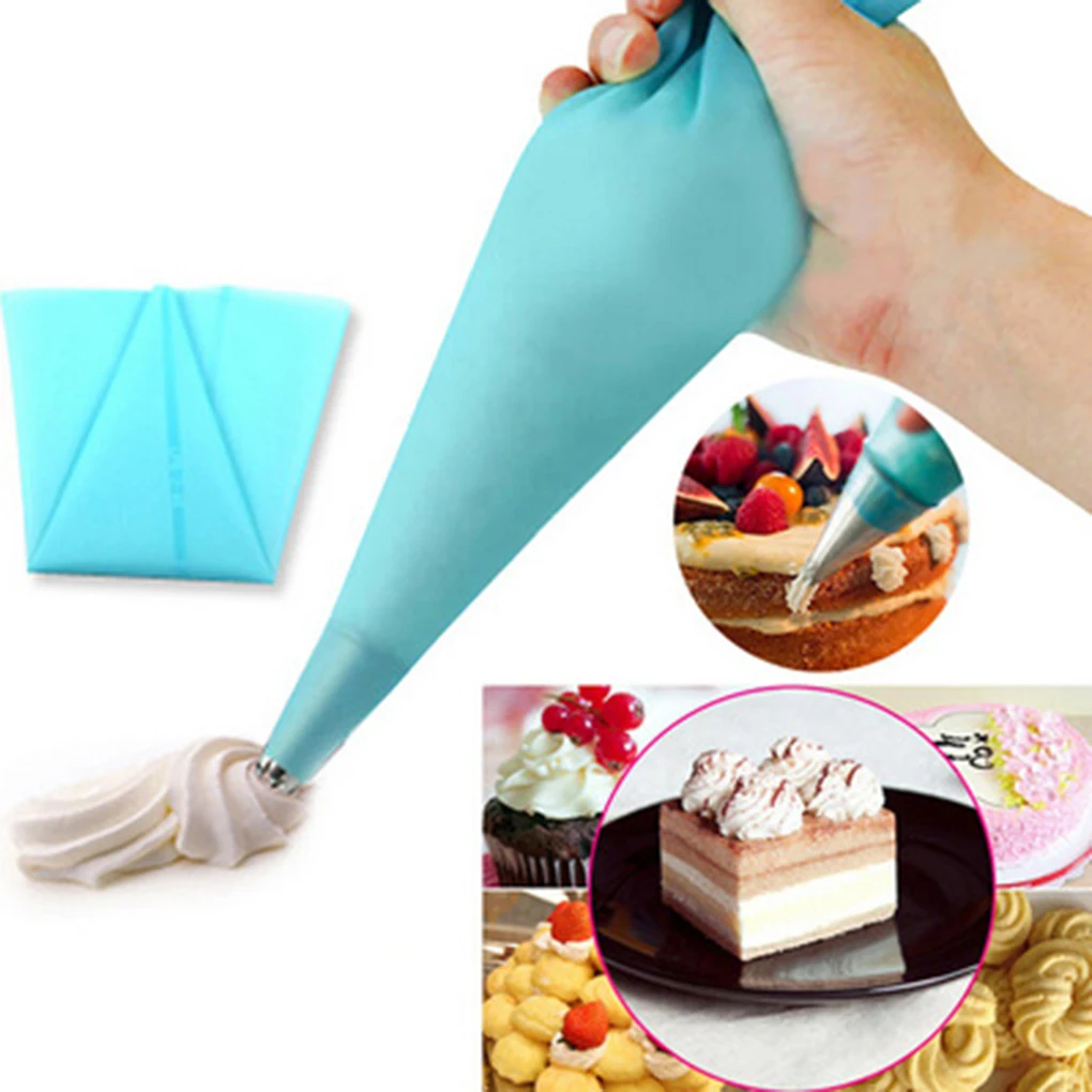 

1/3/4pcs Icing Piping Tips Silicone Bag Leaf Nozzles Brush Cupcake Cake Decorating DIY Cake Tips Silicone Icing Piping Cream