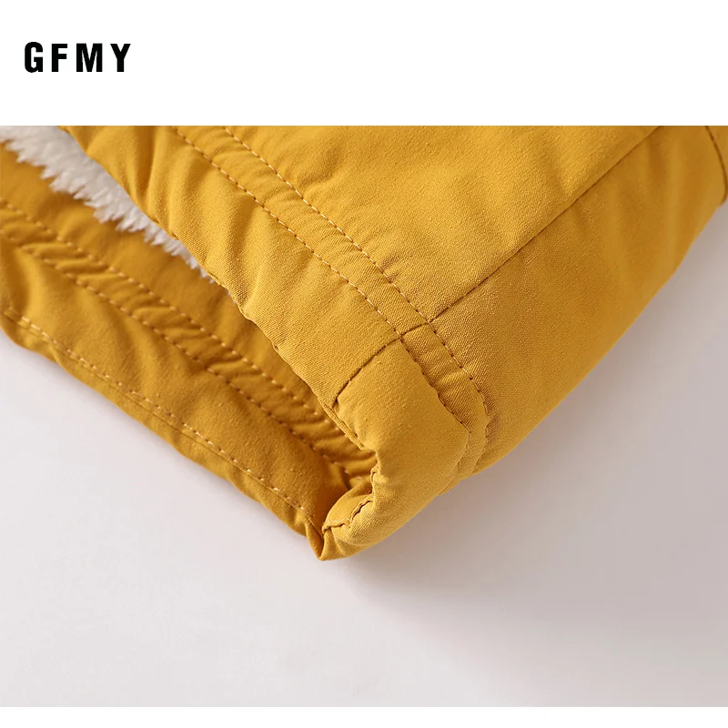 GFMY/2019 г. популярная Зимняя шерстяная куртка цвета хаки желтого хлопковая с