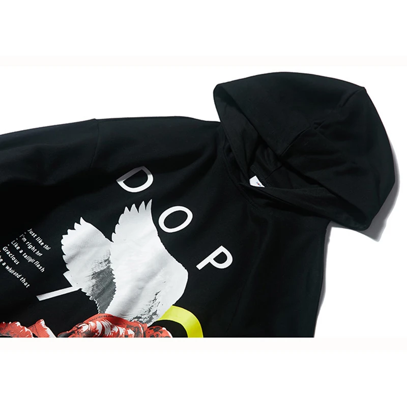 Angel астронавт печатная мужская толстовка с капюшоном Толстовка Уличная