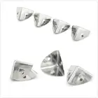 8 старомодных металлических декоративных угловых кронштейнов, украшенных античной серебряной металлической коробкой, винный Угловой протектор ювелирных изделий