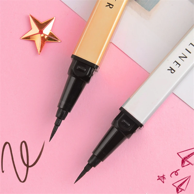 

Eye Shadow Liner Combination cosmetics Black Pen Waterproof Is Not Blooming Eyeliner Pen Quick-drying Eyeliner Colorful Effect