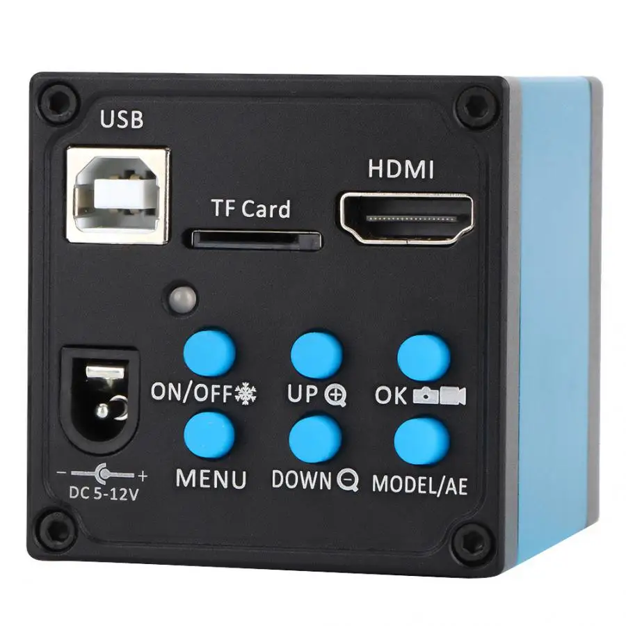 Промышленный микроскоп 14 МП 720P HDMI USB камера с TF картой видеорегистратор 100 240 В