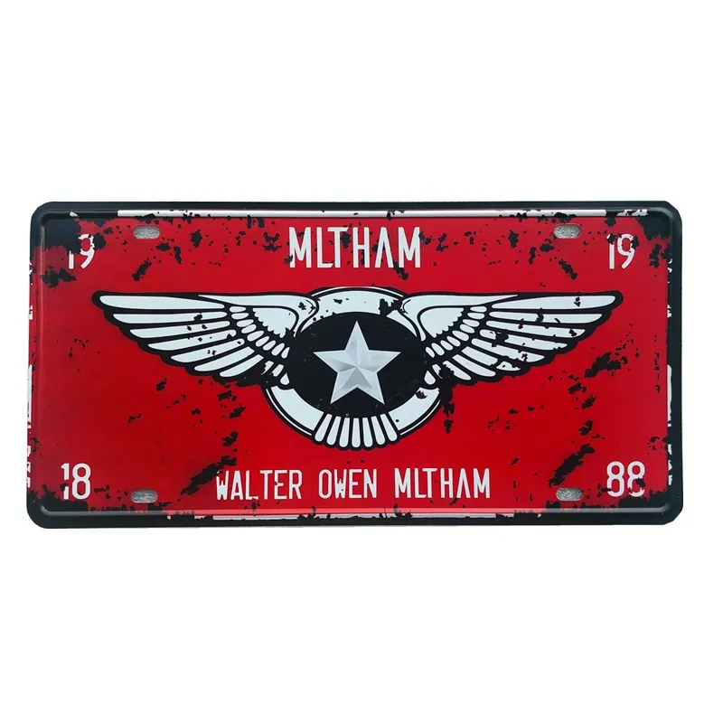 

Vintage Metal Tin Signs Car License Plate Plaque Plate Plaque Poster Bar Club Wall Garage Home Decor 15x30cm
