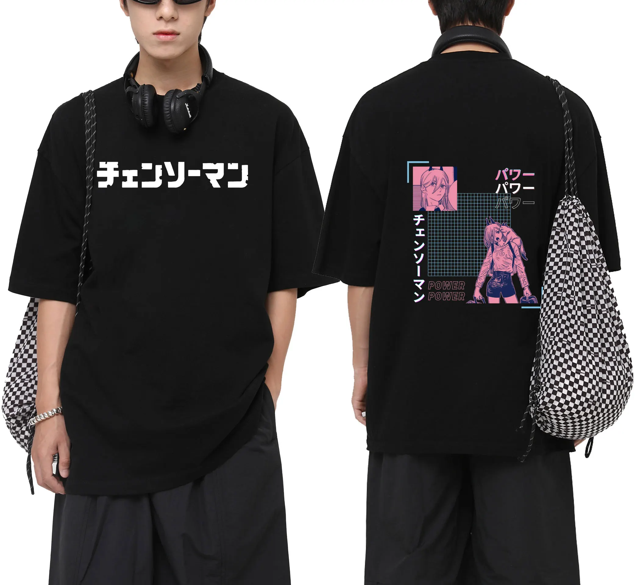 

Japan Anime Ayanami Rei Tshirt Cartoon Manga Chainsaw Man Print Tee Shirt Summer Casual Fashion T-shirt Men Women Loose T Shirts