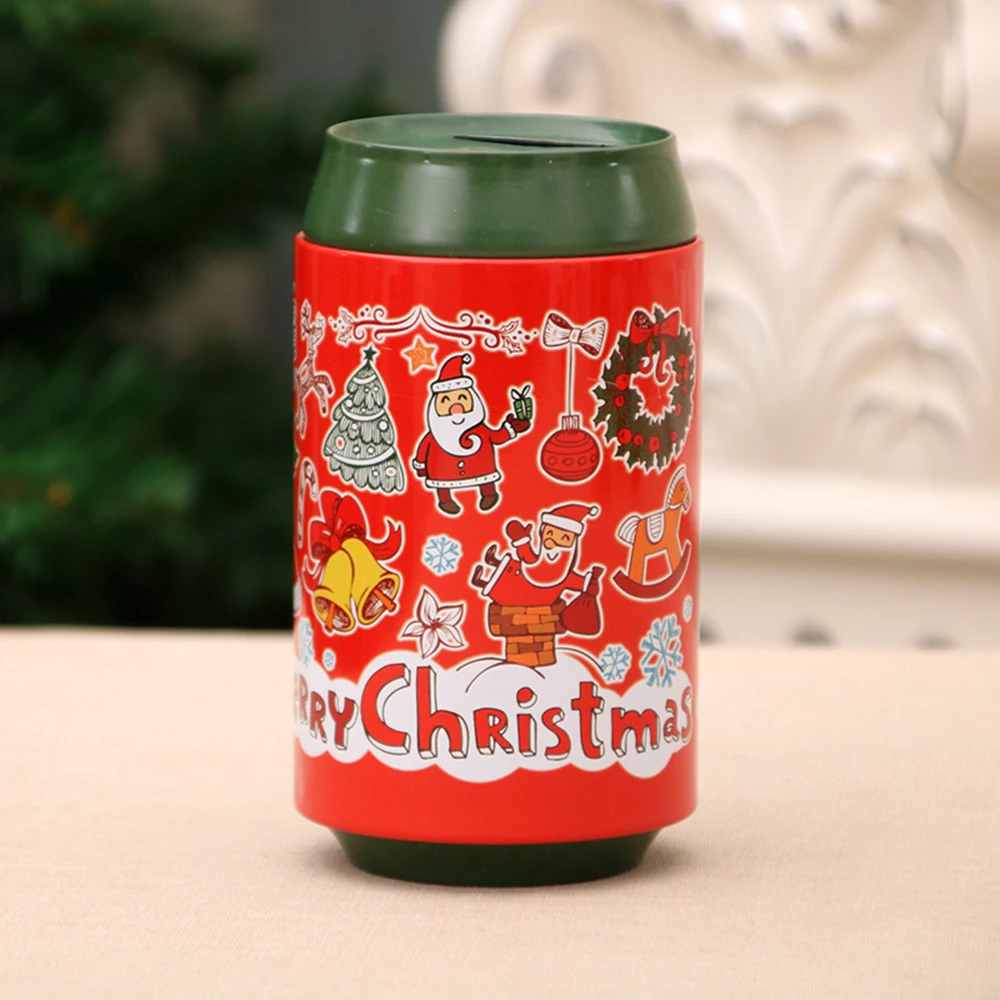 Рождественские подарки Детская копилка банка для хранения железные банки конфет